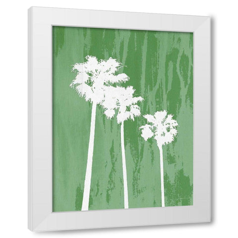 Oasis IV White Modern Wood Framed Art Print by Burghardt, James