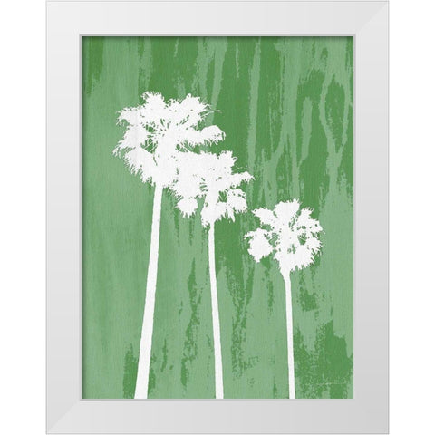 Oasis IV White Modern Wood Framed Art Print by Burghardt, James