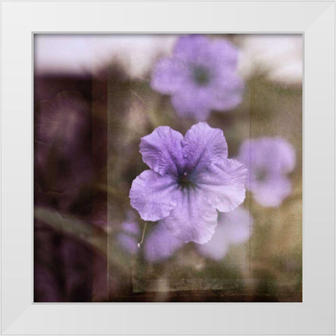 Purple Tranquility II White Modern Wood Framed Art Print by Robinson, Emily
