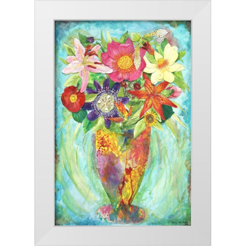 Grandes Flower White Modern Wood Framed Art Print by Smith, Kaeli