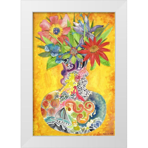 Patricia White Modern Wood Framed Art Print by Smith, Kaeli