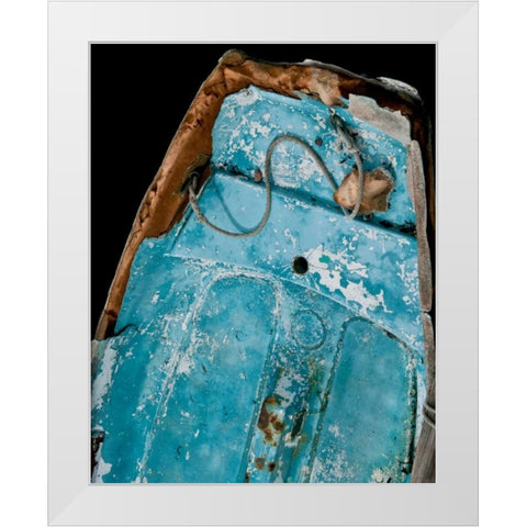 Wooden Rowboats I White Modern Wood Framed Art Print by Perry, Rachel