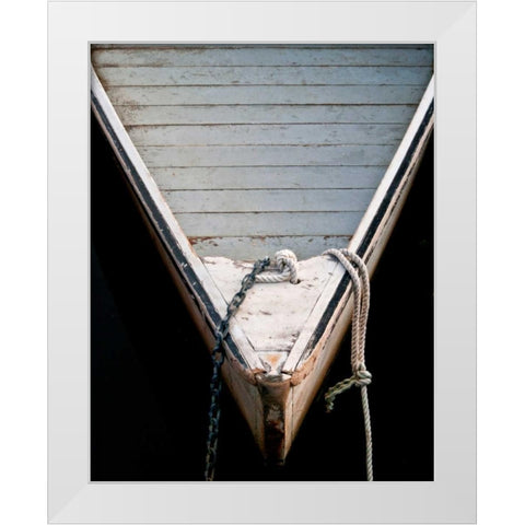 Wooden Rowboats II White Modern Wood Framed Art Print by Perry, Rachel