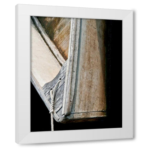 Wooden Rowboats IV White Modern Wood Framed Art Print by Perry, Rachel