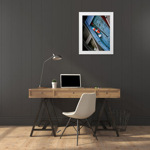 Wooden Rowboats XIII White Modern Wood Framed Art Print by Perry, Rachel
