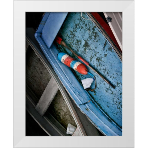 Wooden Rowboats XIII White Modern Wood Framed Art Print by Perry, Rachel