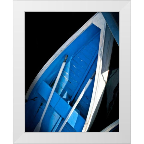Wooden Rowboats XVI White Modern Wood Framed Art Print by Perry, Rachel