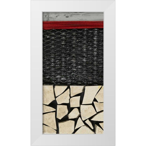 Fragmented I White Modern Wood Framed Art Print by Avondet, Natalie