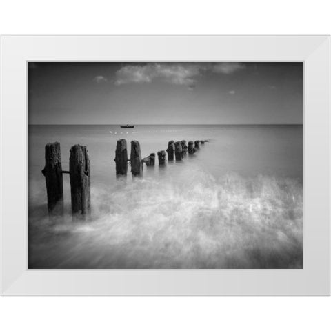 Fast and Slow White Modern Wood Framed Art Print by Henson, Martin