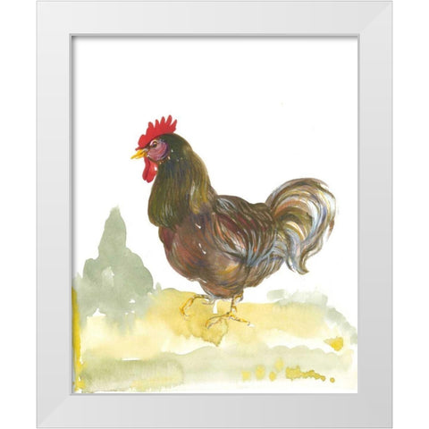 Down Home II White Modern Wood Framed Art Print by Della-Piana, Elissa