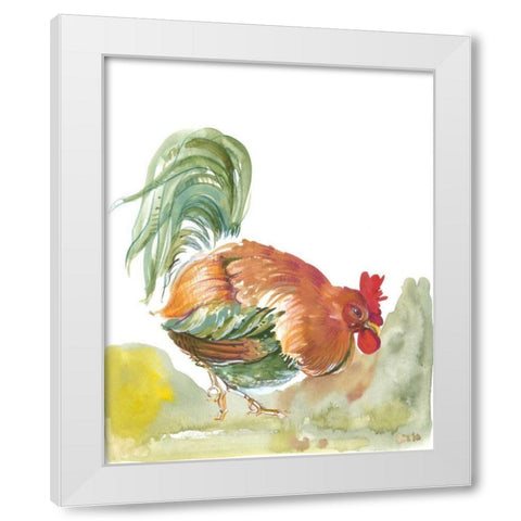 Down Home III White Modern Wood Framed Art Print by Della-Piana, Elissa