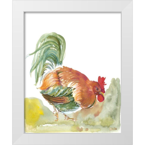 Down Home III White Modern Wood Framed Art Print by Della-Piana, Elissa