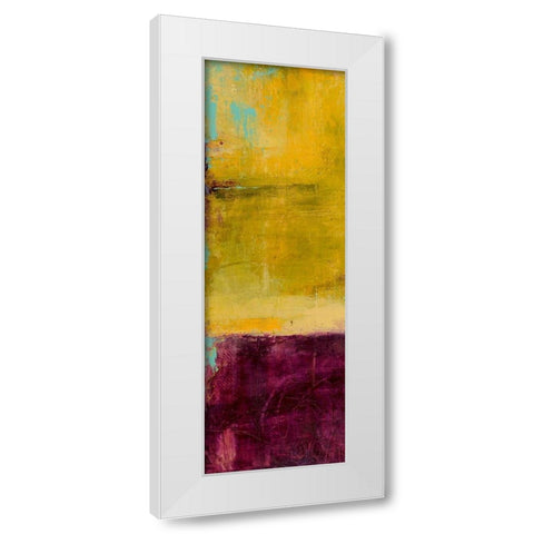 Velvet Jade I White Modern Wood Framed Art Print by Ashley, Erin