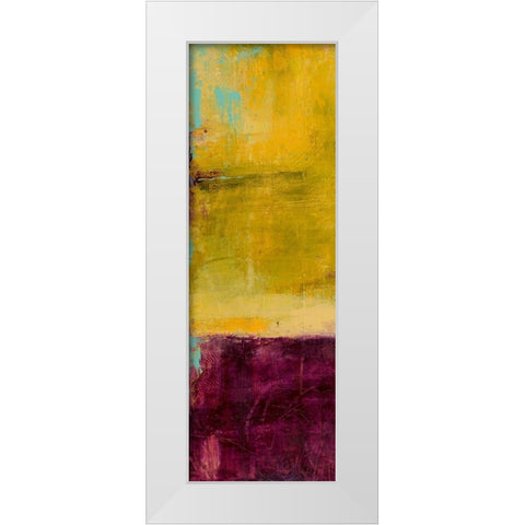 Velvet Jade I White Modern Wood Framed Art Print by Ashley, Erin