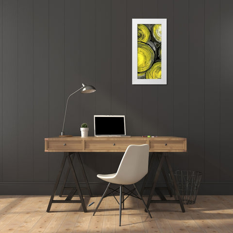 Rush Hour Taxi I White Modern Wood Framed Art Print by Ashley, Erin