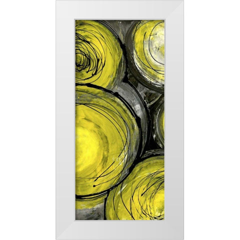 Rush Hour Taxi I White Modern Wood Framed Art Print by Ashley, Erin