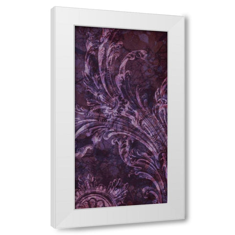 Grape Tart II White Modern Wood Framed Art Print by Fagalde, Jarman