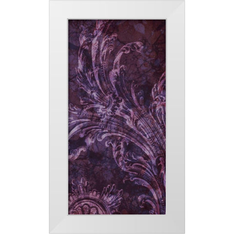 Grape Tart II White Modern Wood Framed Art Print by Fagalde, Jarman