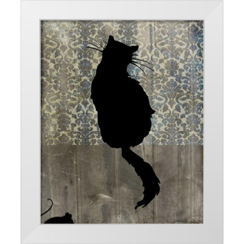 Mouse Hunt I White Modern Wood Framed Art Print by Ludwig, Alicia