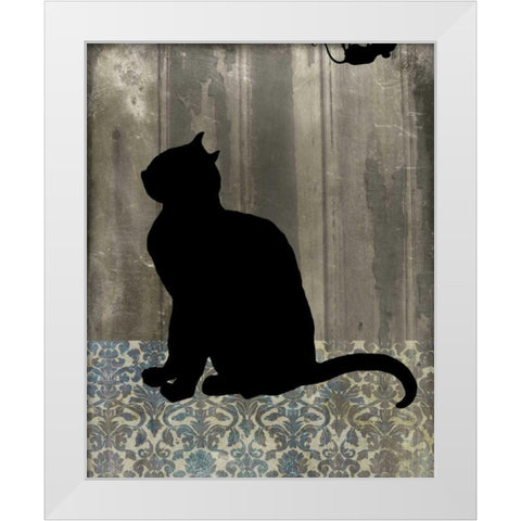 Mouse Hunt II White Modern Wood Framed Art Print by Ludwig, Alicia