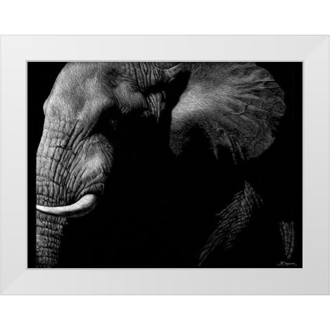 Wildlife Scratchboards III White Modern Wood Framed Art Print by Chapman, Julie T.