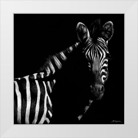 Wildlife Scratchboards IV White Modern Wood Framed Art Print by Chapman, Julie T.