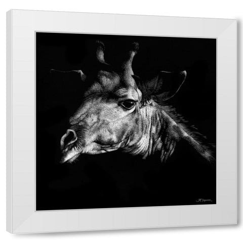 Wildlife Scratchboards VI White Modern Wood Framed Art Print by Chapman, Julie T.