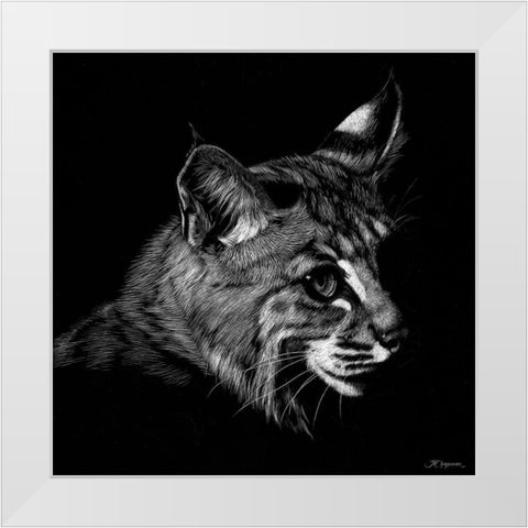 Wildlife Scratchboards IX White Modern Wood Framed Art Print by Chapman, Julie T.
