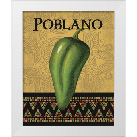 Chili Peppers II White Modern Wood Framed Art Print by Max, Louise