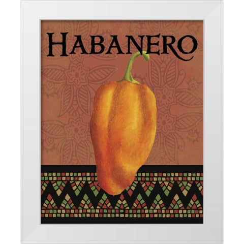 Chili Peppers IV White Modern Wood Framed Art Print by Max, Louise