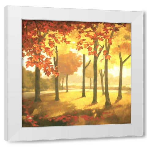 Golden October II White Modern Wood Framed Art Print by Reynolds, Graham