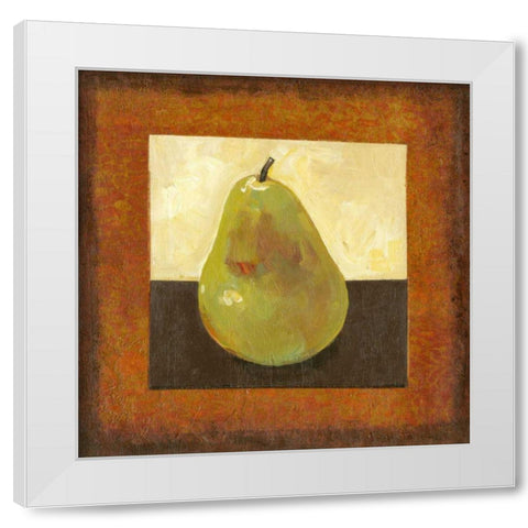 Gilded Fruit I White Modern Wood Framed Art Print by OToole, Tim
