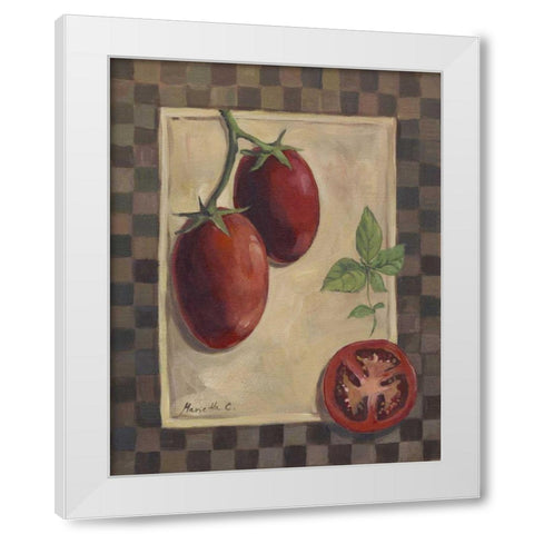 Veggies and Herbs II White Modern Wood Framed Art Print by Cohen, Marietta