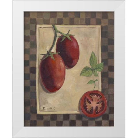 Veggies and Herbs II White Modern Wood Framed Art Print by Cohen, Marietta