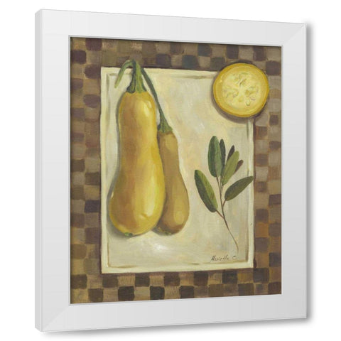 Veggies and Herbs III White Modern Wood Framed Art Print by Cohen, Marietta