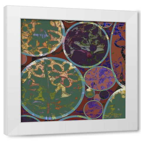 B-Jeweled Deco I White Modern Wood Framed Art Print by Mountain, Ricki
