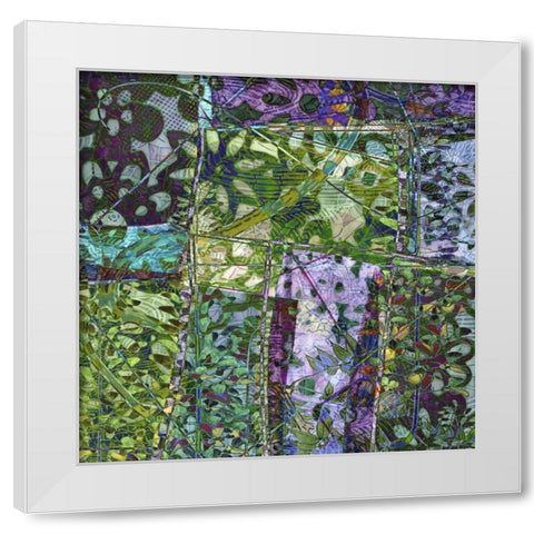 B-Jeweled Deco IV White Modern Wood Framed Art Print by Mountain, Ricki