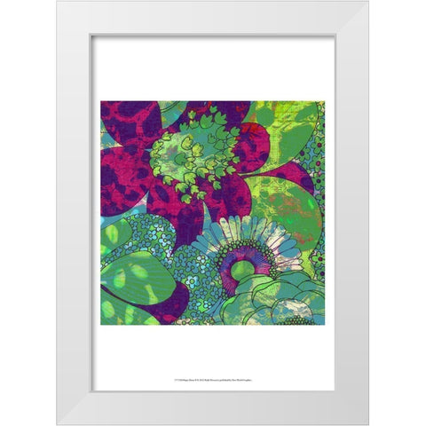Oopsy Daisy II White Modern Wood Framed Art Print by Mountain, Ricki