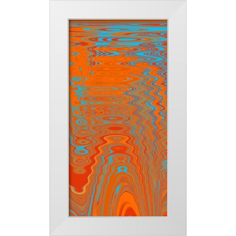 Reflections II White Modern Wood Framed Art Print by Mountain, Ricki