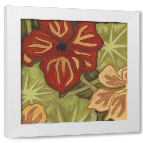 Vibrant Rainforest I White Modern Wood Framed Art Print by Deans, Karen