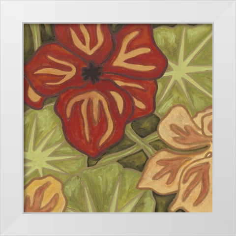 Vibrant Rainforest I White Modern Wood Framed Art Print by Deans, Karen