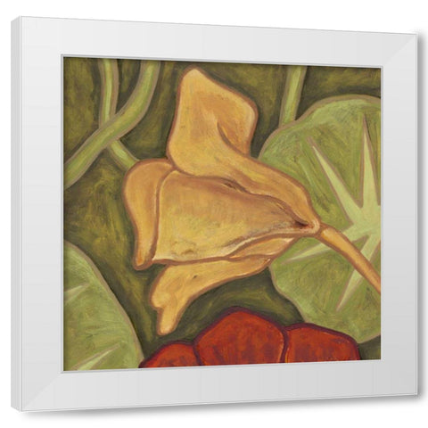 Vibrant Rainforest II White Modern Wood Framed Art Print by Deans, Karen