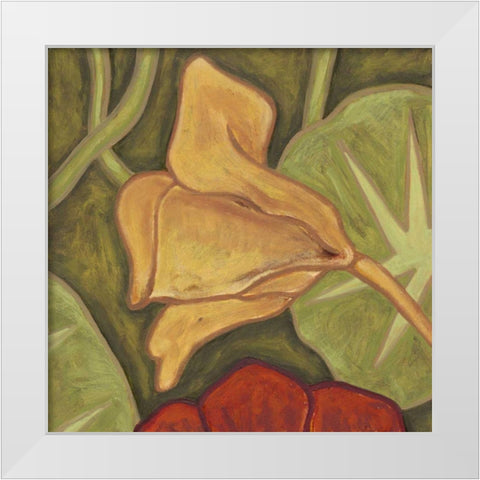Vibrant Rainforest II White Modern Wood Framed Art Print by Deans, Karen