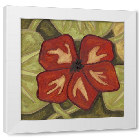 Vibrant Rainforest III White Modern Wood Framed Art Print by Deans, Karen