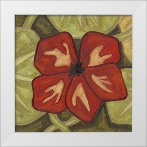 Vibrant Rainforest III White Modern Wood Framed Art Print by Deans, Karen