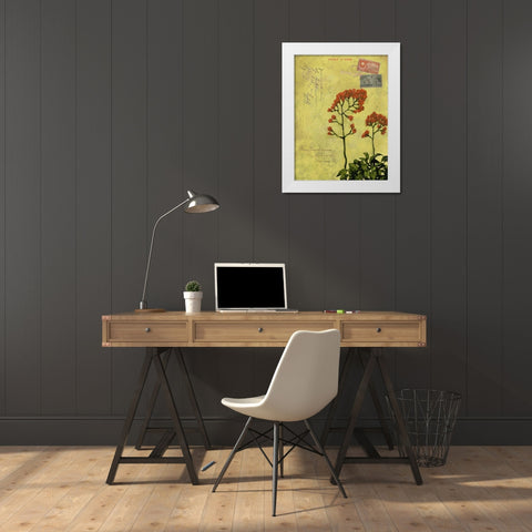Postage VII White Modern Wood Framed Art Print by Novak, Rick