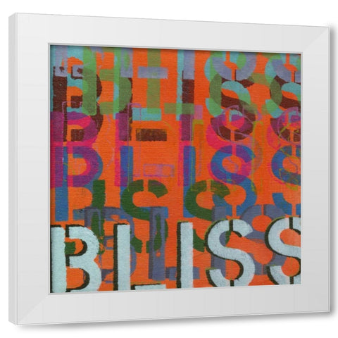 Bliss White Modern Wood Framed Art Print by Fuchs, Jodi