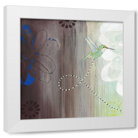 Connected I White Modern Wood Framed Art Print by Fuchs, Jodi