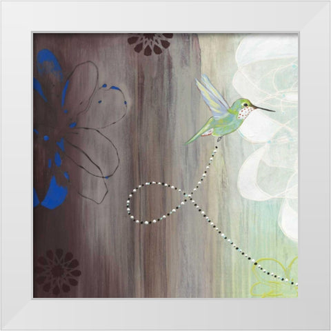 Connected I White Modern Wood Framed Art Print by Fuchs, Jodi