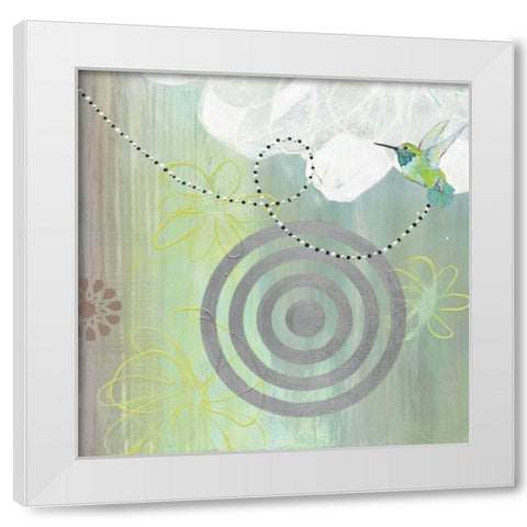 Connected II White Modern Wood Framed Art Print by Fuchs, Jodi